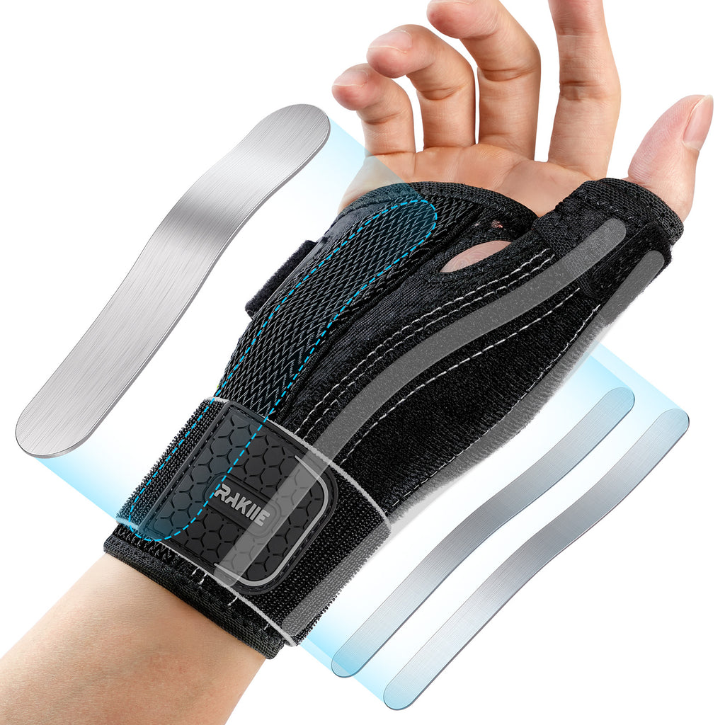 Thumb Spica Splint Right Hand, Lightweight Soft Wrist Brace for Carpal Tunnel, Thumb Protector for Tendonitis, Arthritis, CMC Pain Relief, Thumb Wrist Sprain