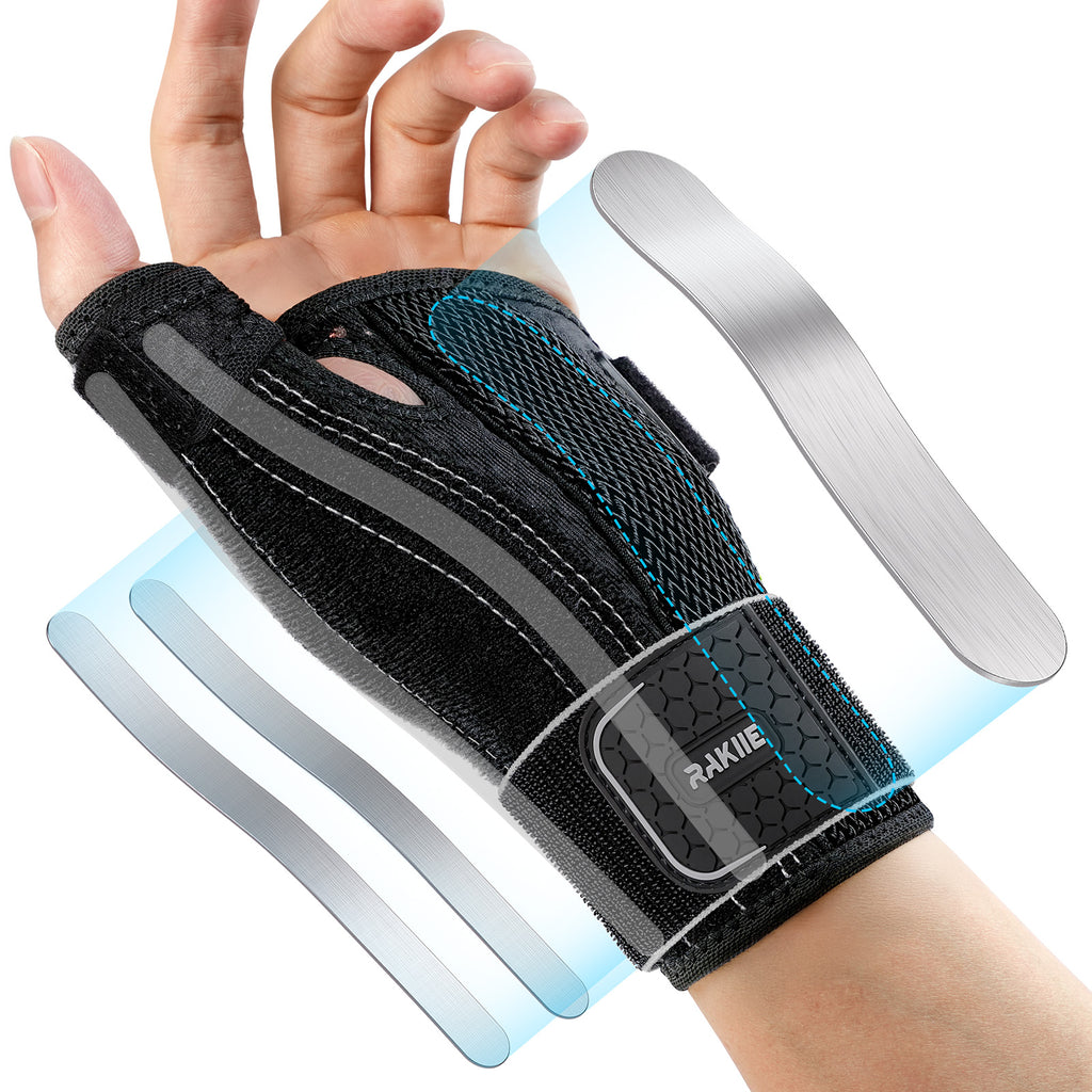Thumb Spica Splint Right Hand, Lightweight Soft Wrist Brace for Carpal Tunnel, Thumb Protector for Tendonitis, Arthritis, CMC Pain Relief, Thumb Wrist Sprain