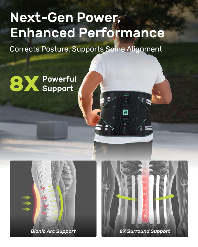 Back Brace For Lower Back Pain Relief, Breathable Waist Brace Adjustable Lumbar Support For Herniated Disc, Sciatica, Scoliosis - View #5