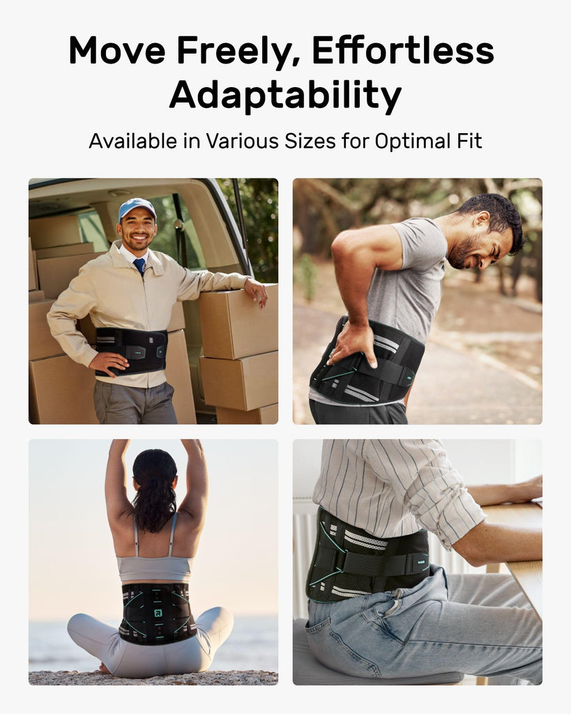 Paskyee Back Brace For En Woen Lower Back Pain Relief With 6 Stays