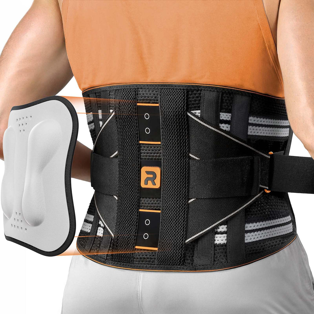 Back Brace for Lower Back Pain Relief, 8X Powerful Lumbar Support with 3D Pad, Support Belt for Men Women