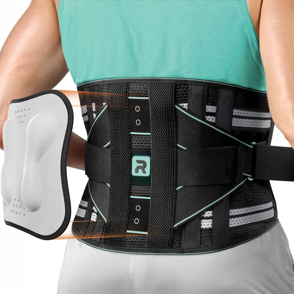 Back Brace for Lower Back Pain Relief, 8X Powerful Lumbar Support with 3D Pad, Support Belt for Men Women