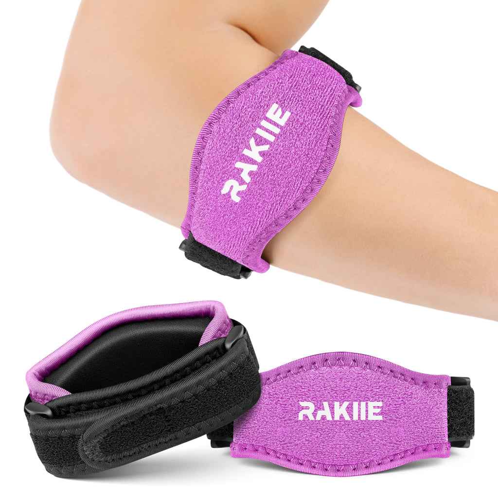 Elbow Brace 2 Pack, Tennis Elbow Brace for Men Women, Non-slip Tennis Elbow Strap for Tendonitis with Compression Pad Precise Support