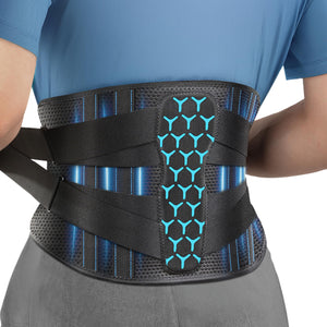 Back Brace for Lower Back Pain Women Men, 7X Ergonomic Support Brace with Laser Engraving Hot Stamping